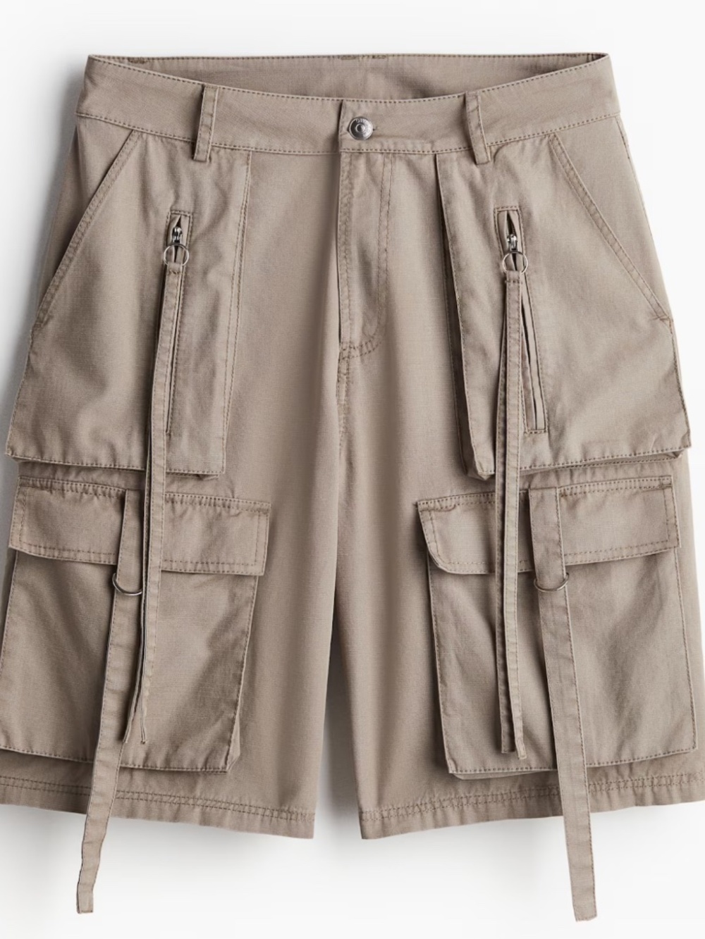 Divided by H&M Cargo Shorts Cream Color Leandra